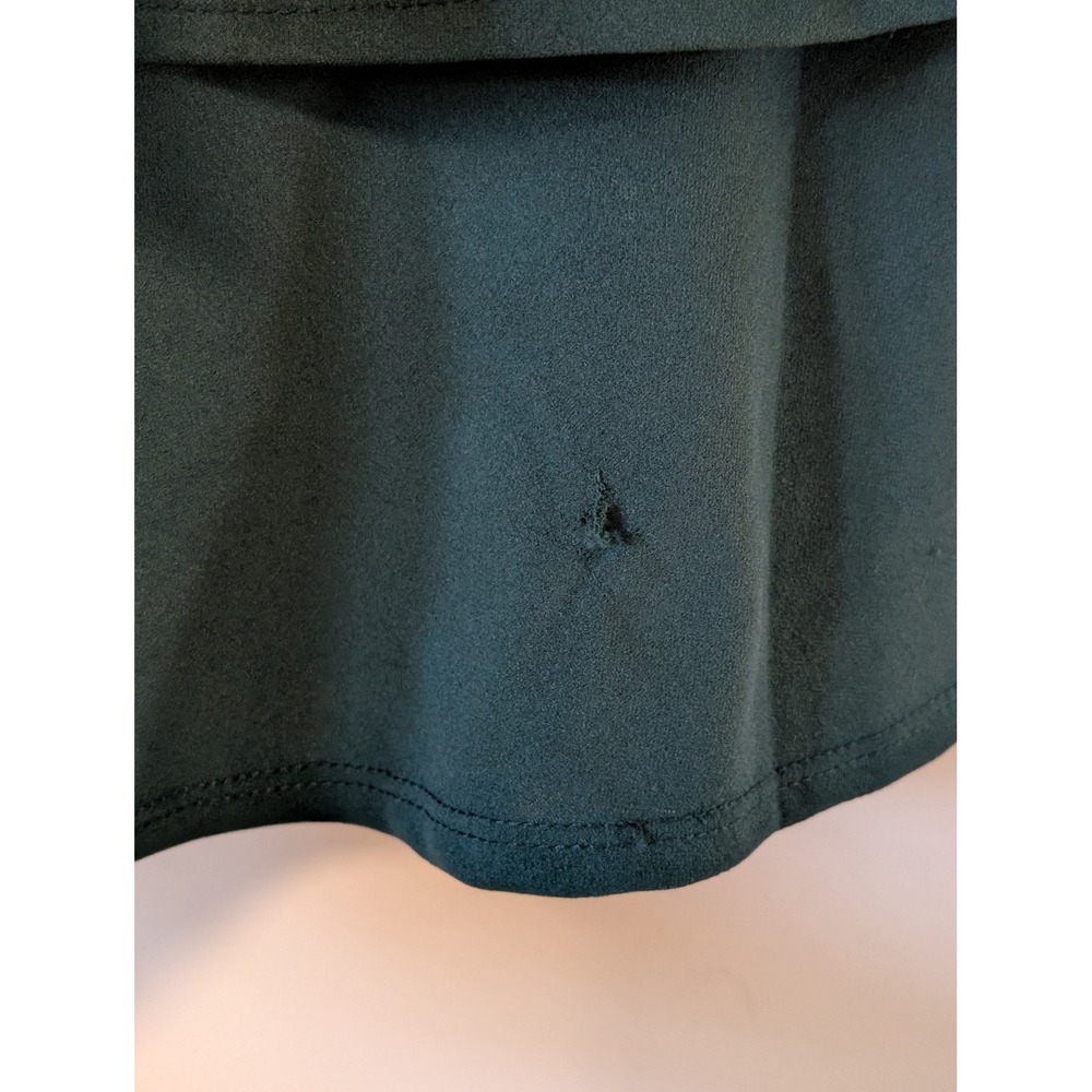 Altar'd State Dark Green Tiered Mini Dress V-Neck Ruffle XL 26BT903PCI Coquette - Picture 7 of 8